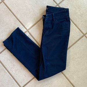 LOFT straight-leg blue corduroy pants